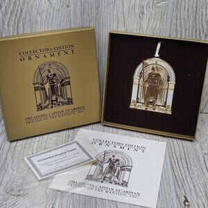 Vintage‎ 2003 Oklahoma Capitol Guardian Ornament Collectors Edition Boxed USA